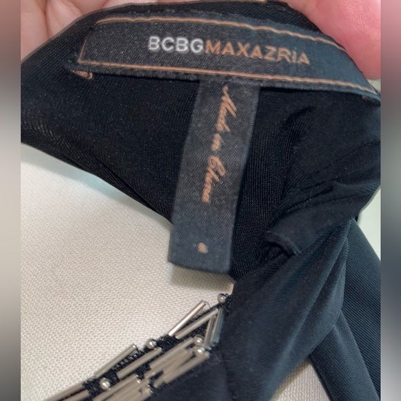 BCBGMaxAzria Tiered Art Deco Beaded Dress - Picture 8 of 9